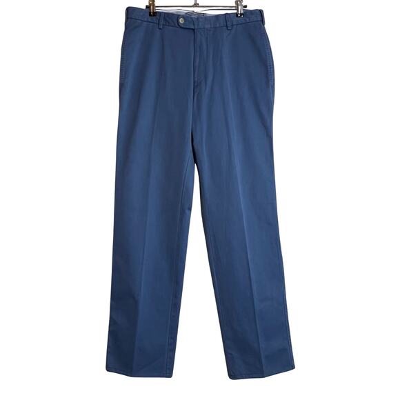 Peter Millar Washed Twill Pima Cotton Pants Blue Mens 32 - Picture 1 of 9